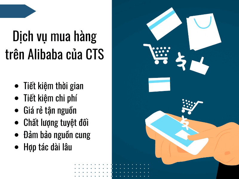 dịch vụ mua hộ hàng Alibaba CTS Tìm Nguồn Hàng