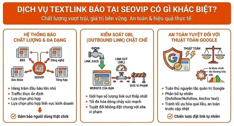 Lợi ích khi đặt textlink tại SEOVIP